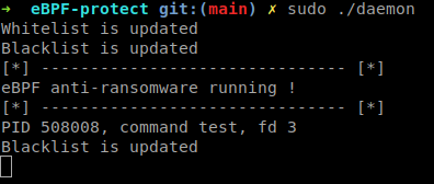daemon banned the ransomware